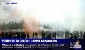 Les pompiers manifestent ce mardi dans les rues de Paris