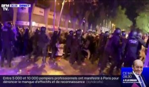 Deuxième jour d'affrontements entre police et indépendantistes à Barcelone