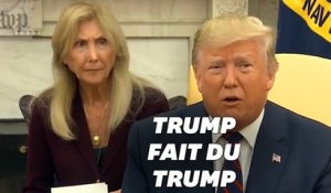 Donald Trump explique sa position sur la crise kurde... à la Trump