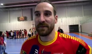 Benjamin Massot-Pellet après la victoire de Martigues Handball contre Chambéry