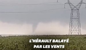 Les images de la tornade qui a frappé l'Hérault