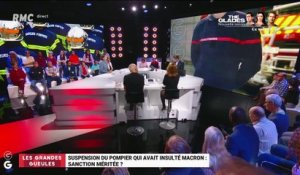Suspension du pompier qui avait insulté Macron : une sanction méritée ? - 23/10