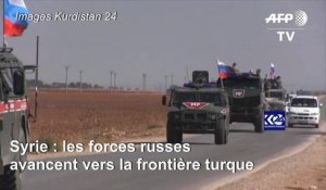 Un convoi militaire russe entre dans la ville syrienne de Kobané