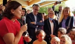Mulhouse : Roxana Maracineanu chante avec les enfants au MON