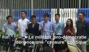 ELECTIONS LOCALES À HONG KONG:LA CANDIDATURE DE joshua WONG INVALIDÉ