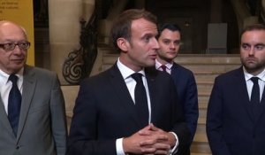Emmanuel Macron à Rouen après l'explosion de la visite Lubrizol