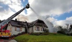 Échenoz-la-Méline : un incendie détruit une maison
