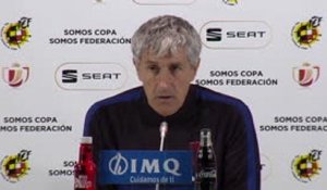 FOOTBALL : Copa del Rey : Quarts - Setien : "Nous étions la meilleure équipe"