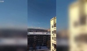2 nuages en cercles dans le ciel en Russie !