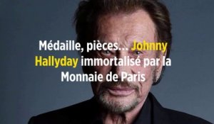 Médaille, pièces… Johnny Hallyday immortalisé par la Monnaie de Paris