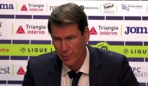 Football - Ligue 1 - Rudi Garcia en conférence de presse après la victoire de l'Olympique Lyonnais