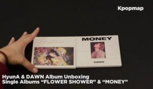 HyunA "FLOWER SHOWER" & DAWN "MONEY" Single Albums Unboxing