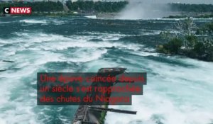 Un bateau coincé dans les chutes du Niagara depuis 101 ans a bougé de plusieurs mètres