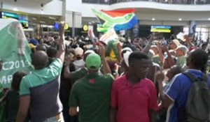 Afrique du Sud - Les Springboks accueillis en héros à Johannesbourg