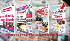 REVUE DE PRESSE CAMEROUNAISE DU 06 NOVEMBRE 2019