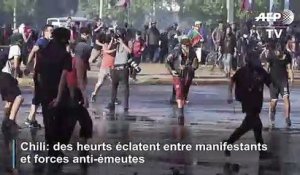 Chili: heurts entre manifestants et forces anti-émeutes