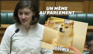 "ok boomer": chahutée, cette députée néo-zélandaise répond par un meme à la mode