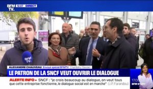 "Le dialogue social est en marche", Jean-Pierre Farandou, nouveau PDG de la SNCF, veut apaiser les tensions face à la grève des cheminots
