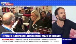Marche contre l'islamophobie: pour Manuel Bompard (LFI), Marine Le Pen cherche "à masquer ses responsabilités"