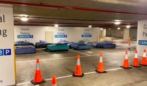 Australie : des lits dans un parking pour héberger les sans-abri