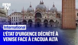 Acqua alta: le gouvernement italien décrète l'état d'urgence à Venise