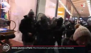 Gilets Jaunes : Voici résumé en 60 secondes la journée d'hier à Paris et la flambée de violence Place d'Italie et aux Halles dans la soirée