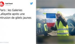 Gilets jaunes. Les Galeries Lafayette à Paris fermées après une intrusion