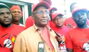 Sidya Touré annonce le maintien de la marche du FNDC de l'aéroport à l'esplanade du palais du peuple