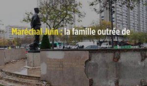 Maréchal Juin : la famille outrée de voir sa statue saccagée par les casseurs