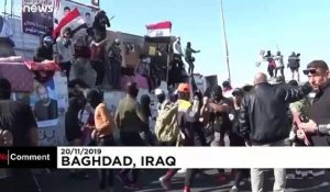 Irak : de la danse et du football au milieu des manifestations