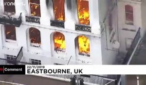 Un incendie ravage un hôtel au Royaume-Uni