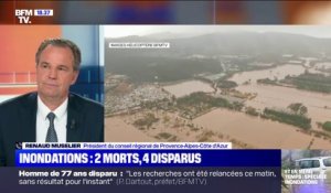 Deux morts lors des intempéries: le président de la région PACA, Renaud Muselier, se dit "dévasté devant les familles qui sont directement touchées"