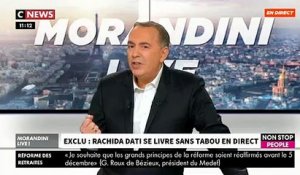 EXCLU - Invitée dans "Morandini Live", Rachida Dati au bord des larmes raconte son mariage forcé, sa grossesse compliquée et ses sacrifices pour sa famille - VIDEO