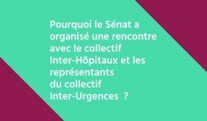 [PLFSS]Pourquoi le Sénat a organisé une rencontre avec le collectif Inter-Hôpitaux et les représentants  du collectif Inter-Urgences  ?