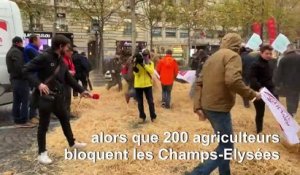 Des centaines d'agriculteurs convergent vers Paris