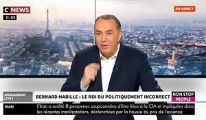 Bernard Mabille se lâche dans "Morandini Live" sur CNews - VIDEO