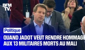 Quand Yannick Jadot tente de rendre hommage aux 13 militaires morts au Mali