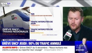 Fabien Villedieu (SUD-Rail) sur le 5 décembre: "Si vous voulez que la grève elle soit courte, il faut qu'elle soit dure"