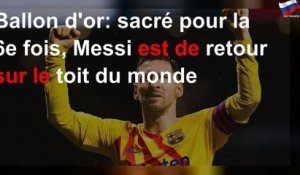 Lionel Messi est de retour sur le toit du monde