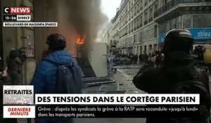 Grève - Premiers incidents à Paris en marge du cortège - Plus de 500 black-blocs repérés