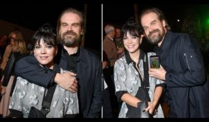 Lily Allen and David Harbour are one cosy couple as Stranger Things star hugs singer