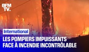 En Australie, les pompiers ne parviennent pas à maîtriser ces flammes géantes