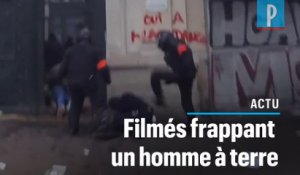 Grève du 5 décembre : deux policiers filmés frappant une personne à terre