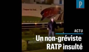 Des grévistes RATP insultent un de leur collègue qui travaille encore