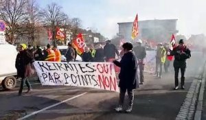 Saint-Dié (88) : début de la manifestation en direction de la sous-préfecture