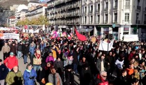 Grève du 10 décembre contre la réforme des retraites : départ de la manifestation à Grenoble