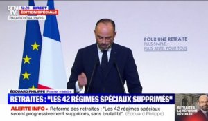 Retraites: "Nous garantirons une pension minimale de 1000 euros" annonce Édouard Philippe