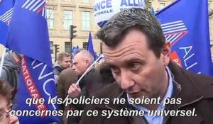 Retraites: à Paris, des policiers mobilisés pour défendre leur régime spécial