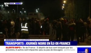 Transports: cinq dépôts de bus sont bloqués par les grévistes en Île-de-France, cinq autres sont impactés