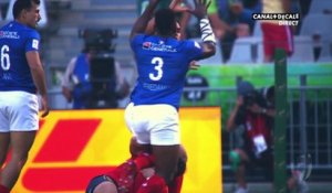 Les meilleurs moments de la rencontre entre les Bleus du 7 et l'Espagne au Cape Town Sevens